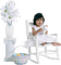 Kaz_Creations Baby 👶 Enfant Child Girl Easter Deco - 無料png アニメーションGIF