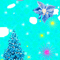 .christmas.tree.ball.turquoise.idca - Bezmaksas animēts GIF animēts GIF
