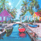 kikkapink summer animated tropical background - Free animated GIF Animated GIF