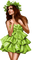 Woman Green Brown - Bogusia - gratis png geanimeerde GIF