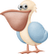 Oiseau Blanc Bleu Rose Saumon:) - PNG gratuit GIF animé
