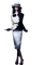 woman black and white bp - бесплатно png анимированный гифка