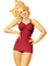 Summer Vintage Lady 2 - kostenlos png Animiertes GIF