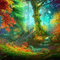 kikkapink fantasy background forest - безплатен png анимиран GIF
