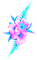 Flowers.Pink.Blue - PNG gratuit GIF animé