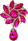 Brooch Fuchsia - By StormGalaxy05 - png ฟรี GIF แบบเคลื่อนไหว