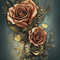 kikkapink rose background texture steampunk - png grátis Gif Animado