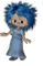 Kaz_Creations Cookie Dolls Blue Hair - PNG gratuit GIF animé