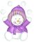 Kaz_Creations Deco Colours Snowman - png gratis GIF animado