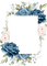 cadre roses bleues - δωρεάν png κινούμενο GIF