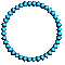 cadre rond bleu - GIF animado grátis
