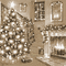 Y.A.M._New year Christmas background Sepia - Free animated GIF Animated GIF