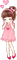 cute girl in pink - 無料のアニメーション GIF アニメーションGIF