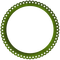 kikkapink circle flowers frame green - png gratuito GIF animata