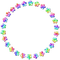 Circle.Flowers.Frame.Rainbow
