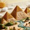 Felt Pyramids - PNG gratuit GIF animé