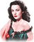 soave woman vintage face hedy lamarr pink teal - 免费PNG 动画 GIF
