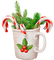 Cup.Leaves.Candy.Canes.Red.White.Green - PNG gratuit GIF animé