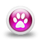 pink paw icon - ingyenes png animált GIF