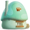 the smurfs house maison - бесплатно png анимированный гифка