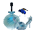 Perfume Shoes Blue Butterfly Gif  - Bogusia - Ücretsiz animasyonlu GIF animasyonlu GIF