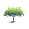 watercolor green tree summer - GIF เคลื่อนไหวฟรี GIF แบบเคลื่อนไหว
