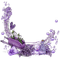 kikkapink purple deco frame flowers - gratis png geanimeerde GIF