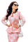 kvinna-rosa - безплатен png анимиран GIF