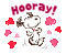snoopy text letter fun cartoon film movie comic dog  herz deco tube  pink  heart coeur love gif anime animated animation - 無料のアニメーション GIF アニメーションGIF