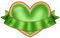 Coeur Vert  Ruban St-Patrick:) - PNG gratuit GIF animé