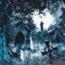soave background animated gothic cemetery blue - Zdarma animovaný GIF animovaný GIF