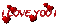 I Love You.Text.Red.Victoriabea - Animovaný GIF zadarmo animovaný GIF