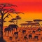 African Sunset Background - gratis png geanimeerde GIF