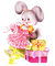 kikkapink deco scrap birthday bunny - gratis png geanimeerde GIF