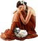 femme en marron.Cheyenne63 - Free PNG Animated GIF