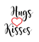 Hugs.Kisses.Text.deco.Victoriabea - Darmowy animowany GIF