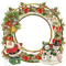 christmas frame circle cadre noel cercle - δωρεάν png κινούμενο GIF