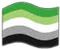 Aromantic flag - безплатен png анимиран GIF