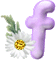Kaz_Creations Alphabets Purple Heart Flowers Letter F - Bezmaksas animēts GIF animēts GIF