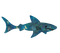 Holo shark blue - ilmainen png animoitu GIF