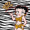 betty boop in animal print - 免费PNG 动画 GIF