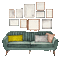 furniture animated gif sofa fauteuil - GIF animado grátis
