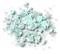 teal snowflakes scrap pastel - PNG gratuit GIF animé
