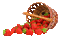 strawberry erdbeeren ladybug insect basket fruit summer ete sommer gif anime animated animation tube strawberries fraises panier coccinelle