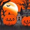 Orange Halloween Background - nemokama png animuotas GIF