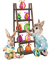 Easter Bunny Rabbit with Eggs