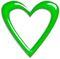 Heart.Frame.Glossy.Green - PNG gratuit GIF animé