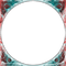soave frame circle fantasy peacock feathers pink - PNG gratuit GIF animé