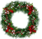 Door-Christmas wreath. Christmas Decoration. Leila - PNG gratuit GIF animé