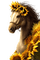Sunflowers - Horse - gratis png geanimeerde GIF